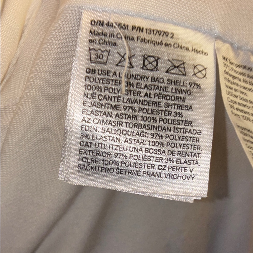 NWT H&M Cream Sequin Cape Jacket - Picture 5 of 7